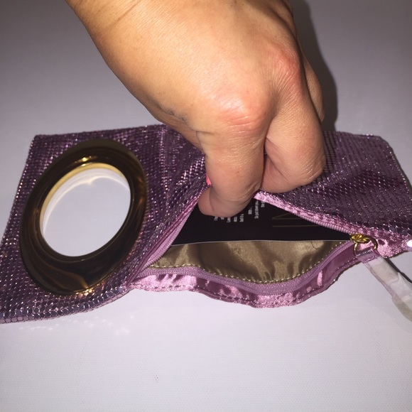 IMAN GLOBAL CHIC METALLIC MESH BLING CLUTCH - Picture 3 of 4